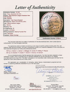Lot #8238  1942 New York Yankees American League Champions Team Signed Baseball with DiMaggio - Image 7