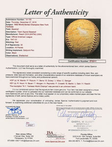 Lot #8245  1952 New York Yankees World Series Champions Team Signed Baseball with Mantle and Stengel - Image 7