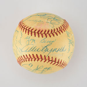 Lot #8249  1954 New York Yankees Team Signed