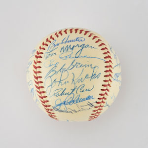 Lot #8251  1956 New York Yankees World Series Champions Team Signed Baseball with 30 Signatures including Mantle! - Image 3