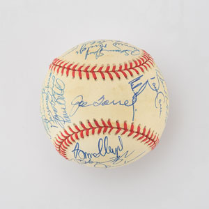 Lot #8260  1998 New York Yankees World Champions Team Signed Baseball with Jeter and Torre - Image 2
