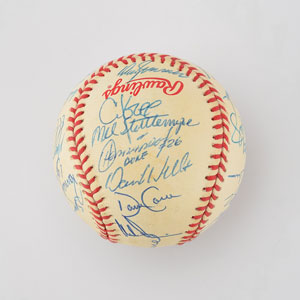 Lot #8260  1998 New York Yankees World Champions Team Signed Baseball with Jeter and Torre - Image 3