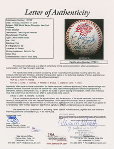 Lot #8260  1998 New York Yankees World Champions Team Signed Baseball with Jeter and Torre - Image 7