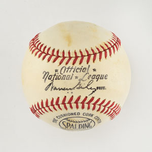 Lot #8281 Casey Stengel Single Signed Baseball - Image 2