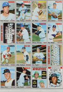 Lot #8137  1970 Topps Baseball Uncut Sheets (3) - Image 2