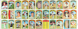 Lot #8145  1972 Topps Baseball 33-Card High Number Uncut Sheet - Image 1
