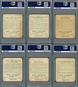 Lot #8033  1933 Goudey Complete Set with (7) PSA Graded - Image 2
