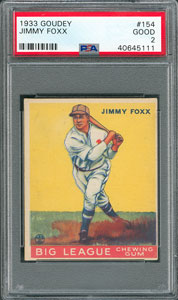 Lot #8033  1933 Goudey Complete Set with (7) PSA Graded - Image 3