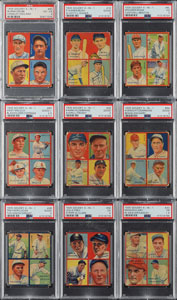 Lot #8034  1935 Goudey PSA Completely Graded Set of (36) Cards - Image 2