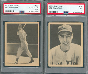 Lot #8038  1939 Play Ball Partial Set of (135/162) with (10) PSA Graded - Image 1