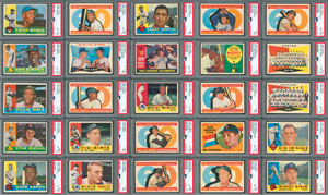 Lot #8076  1960 Topps Complete Set of 572 Cards including(46) PSA Graded with a PSA 8 Yaz RC! - Image 1