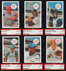 Lot #8132  1970 Kellogg's Baseball Complete HIGH GRADE Set of 75 Cards - NM/MT to MINT - Image 1