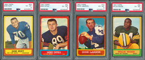 Lot #8169  1963 Topps Football HIGH GRADE Complete Set of (176) Cards with (24) PSA Graded - Image 3