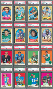 Lot #8171  1969 and 1970 Topps Football Complete Sets with (16) PSA Graded - Image 1