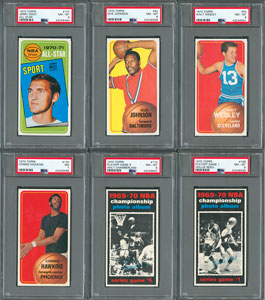 Lot #8160  1969 and 1970 Topps Basketball Complete Sets with (27) PSA Graded - Image 2