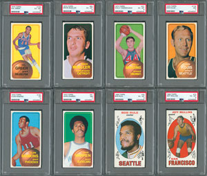 Lot #8160  1969 and 1970 Topps Basketball Complete Sets with (27) PSA Graded - Image 3