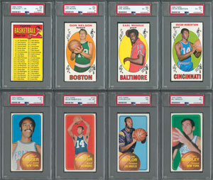 Lot #8160  1969 and 1970 Topps Basketball Complete Sets with (27) PSA Graded - Image 4