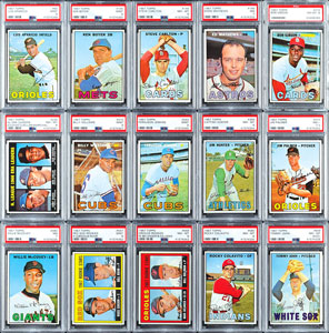Lot #8109  1967 Topps HIGH Grade Collection of