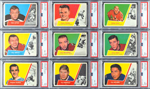 Lot #8176  1963 Topps Hockey HIGH GRADE Set of 66