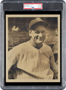 Lot #8387 Lou Gehrig Signed Type 1 Photograph - PSA/DNA - Image 1