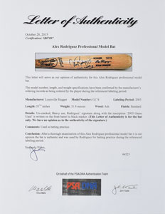 Lot #8285 Alex Rodriguez 2003 Game Used and Signed Louisville Slugger Bat - PSA/DNA - Image 4