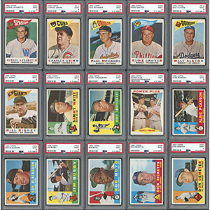 Lot #8075  1960 Topps PSA MINT 9 Graded Collection (25) - Image 2