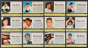 Lot #8083  1961 Post Cereal Baseball Complete Set