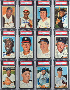 Lot #8188  1964 Topps Giants Completely PSA/DNA Autographed PSA Set (60) with Roberto Clemente Graded MINT 9! - Image 3
