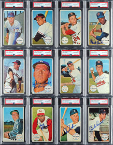 Lot #8188  1964 Topps Giants Completely PSA/DNA Autographed PSA Set (60) with Roberto Clemente Graded MINT 9! - Image 4