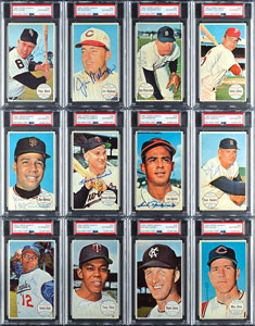 Lot #8188  1964 Topps Giants Completely PSA/DNA Autographed PSA Set (60) with Roberto Clemente Graded MINT 9! - Image 5