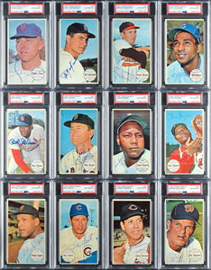 Lot #8188  1964 Topps Giants Completely PSA/DNA Autographed PSA Set (60) with Roberto Clemente Graded MINT 9! - Image 6