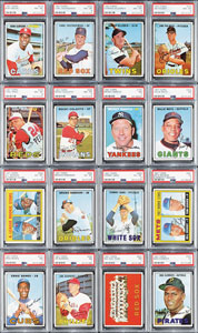 Lot #8110  1967 Topps HIGH GRADE Complete Set (609) with (16) PSA Graded - Image 1