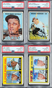 Lot #8189  1967 Topps Autographed Partial Set (510/609) with (600) Signatures! - Image 1