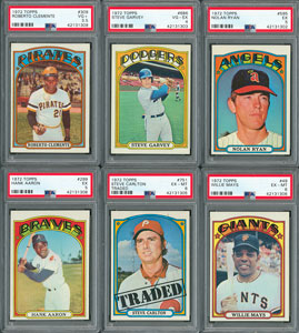Lot #8148  1972 Topps Complete Set (787) with (6) PSA Graded - Image 1
