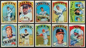 Lot #8190  1972 Topps Autographed Partial Set (725/787) with Approximately (825) Signatures - Image 1
