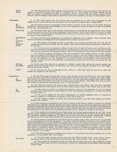 Lot #9046 Yogi Berra 1949 New York Yankees Signed Player Contract - Image 3