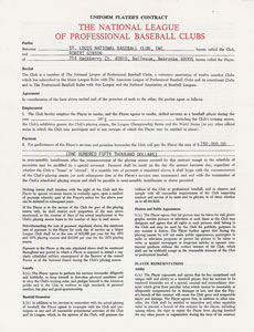 Lot #9070 Bob Gibson 1958 and 1975 Cardinals Signed Player Contracts (2x) - First and Last Seasons! - Image 2