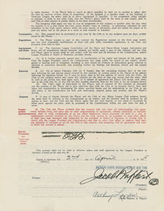 Lot #9024 Tony Lazzeri 1935 New York Yankees Signed Player Contract - Image 1