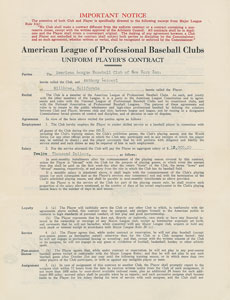 Lot #9024 Tony Lazzeri 1935 New York Yankees Signed Player Contract - Image 2
