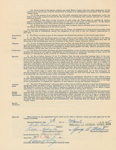 Lot #9063 Richie Ashburn 1955 Philadelphia Phillies Signed Player Contract (NL Batting Champion) - Image 1
