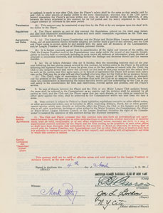 Lot #9032 Joe Gordon 1941 New York Yankees Signed Contract - Image 1