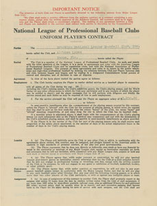 Lot #9017 Al Lopez 1933 Brooklyn Dodgers Signed Player Contract - Image 2