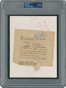 Lot #8399 Mel Ott 1942 Signed Photograph - PSA/DNA - Image 2