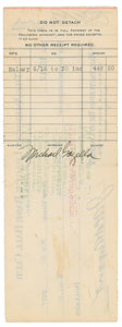Lot #8309 Mike Gazella 1927 Signed Payroll Check - Image 2