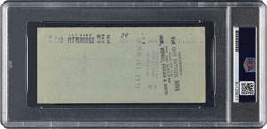 Lot #8304 Roberto Clemente 1970 Signed Personal Check - PSA/DNA GEM MINT 10 - Image 2
