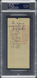 Lot #8516 Albert Einstein 1949 Signed Bank Check - PSA/DNA - Image 2