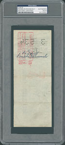 Lot #8513 Franklin D. Roosevelt 1934 Signed US