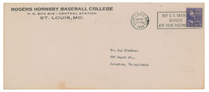 Lot #8368 Rogers Hornsby 1939 Signed Typed Letter - Image 2
