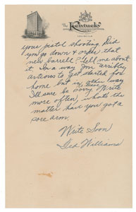 Lot #8363 Ted Williams 1938 Signed Handwritten Letter (Great Baseball Content!) - Image 2