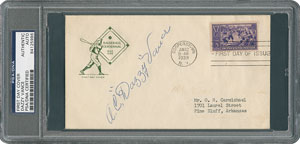 Lot #8349 Dazzy Vance Signed Baseball Centennial First Day Cover - PSA/DNA - Image 1